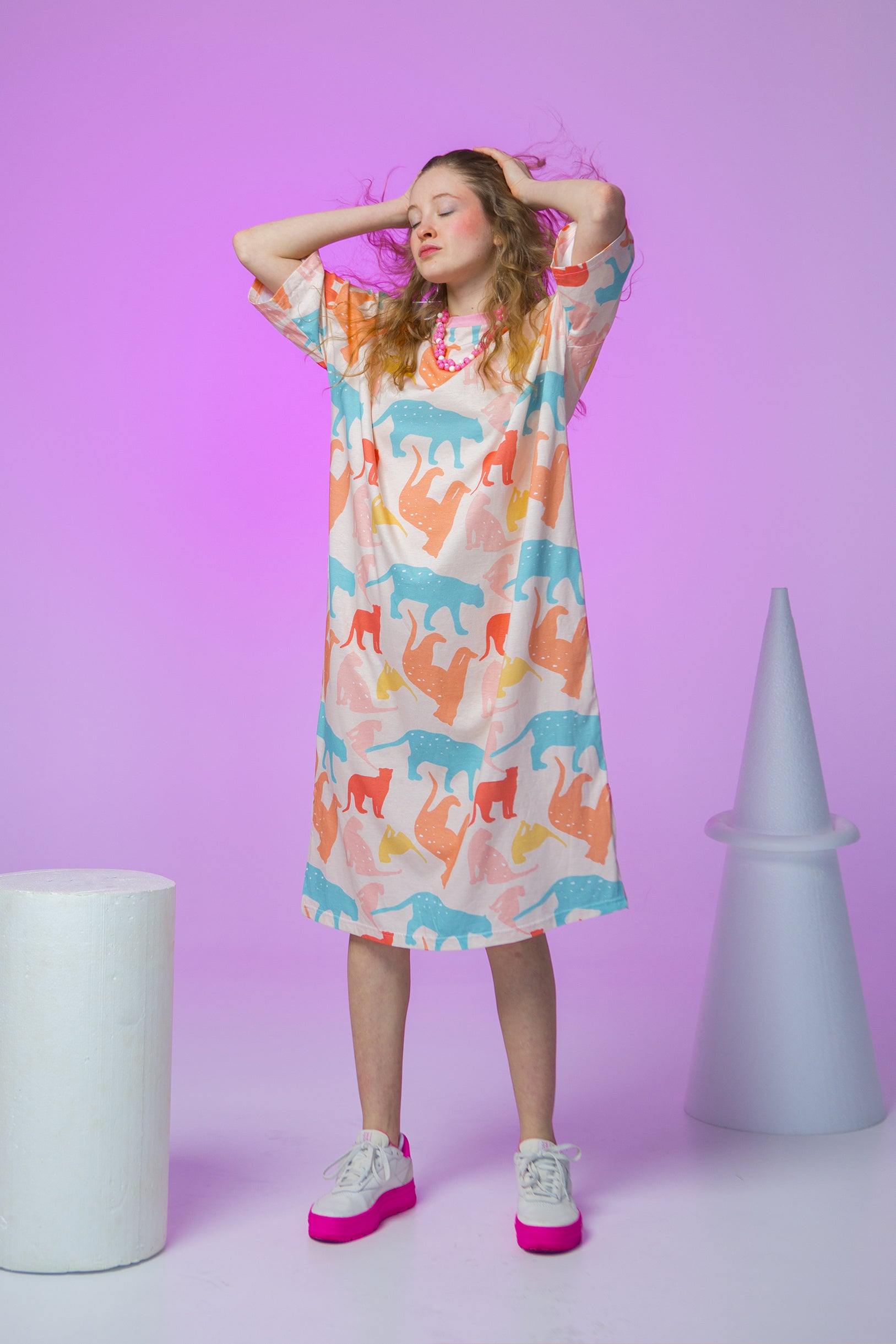 DRESS JOJO OVERSIZED- TIGERS